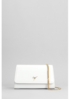 Giuseppe Zanotti Cleopatra Clutch In White Leather