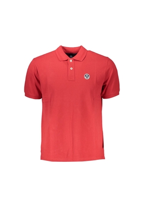 Red Cotton Polo Shirt - S