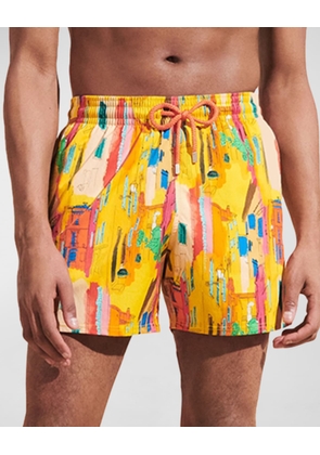 Men's Sunny Streets Stretch Swim Trunks