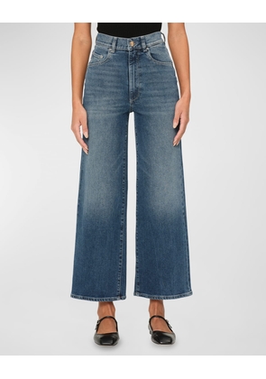 Hepburn Wide-Leg High-Rise Ankle Jeans