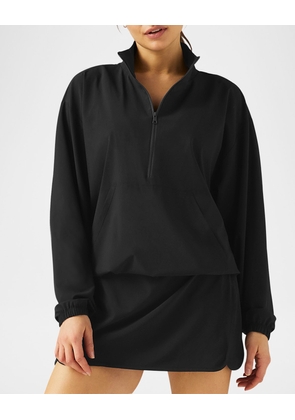 Stretch Woven In Stride Half-Zip Pullover