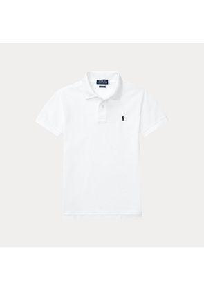 Slim Fit Cotton Mesh Polo Shirt