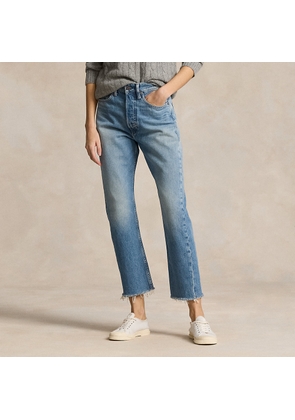 High-Rise Relaxed Straight Crop Jean