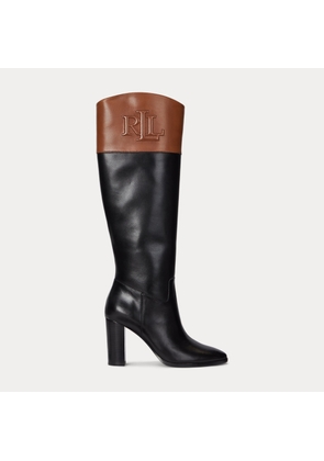 Page II Two-Tone Leather Tall Boot