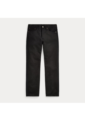 Straight Fit Black Tuxedo-Stripe Jean