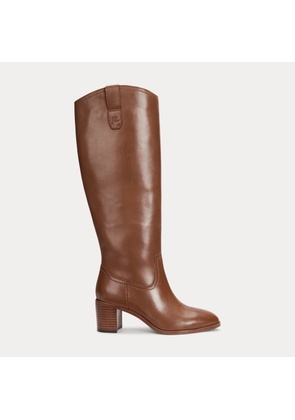 Carla Burnished Leather Tall Boot