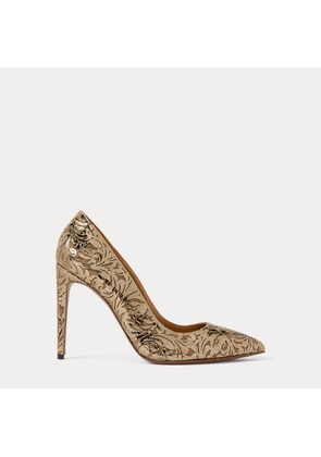 Celia Tooled Goatskin Pump