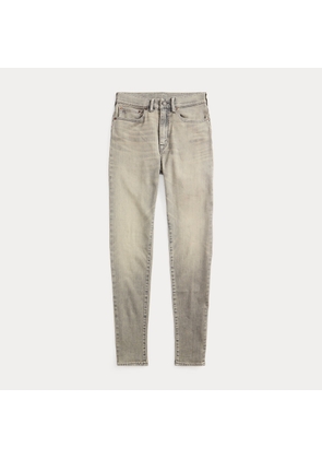 Stretch High Skinny Distressed Grey Jean