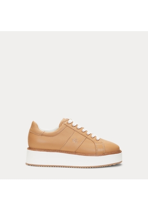 Amelia Nappa Leather Platform Trainer