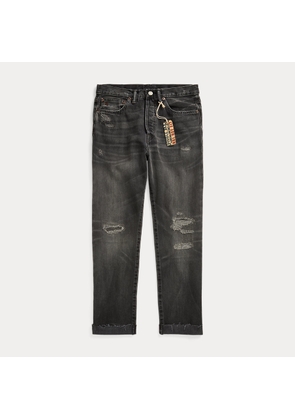 Boy Fit Black Repaired Jean