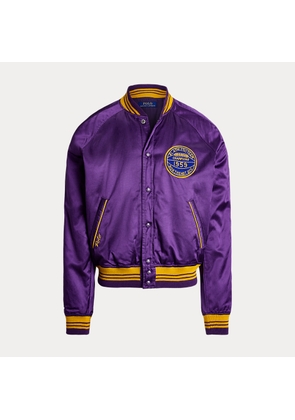 Satin Varsity-Inspired Jacket