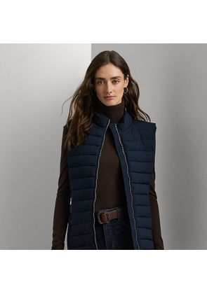 Petite - Quilted Mockneck Vest