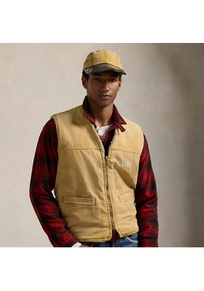 Fleece-Lined Canvas Waistcoat