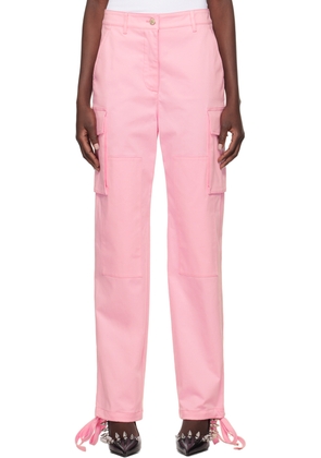 Moschino Jeans Pink Panel Cargo Pants