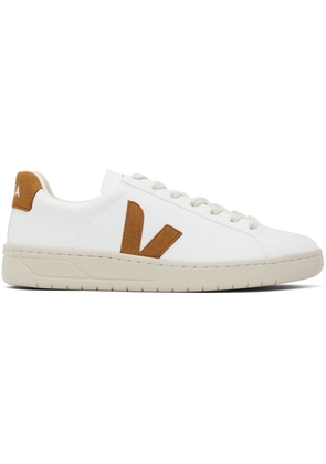 VEJA White & Tan Urca Sneakers