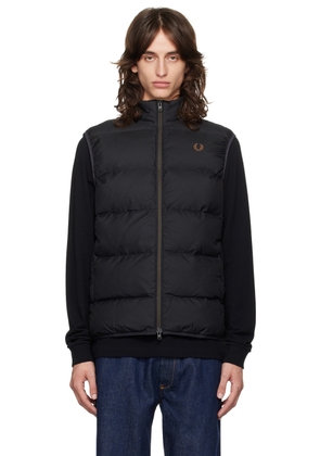 Fred Perry Black Insulated Vest