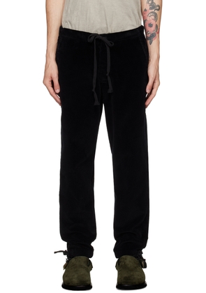 Greg Lauren Black Cord Lounge Pants