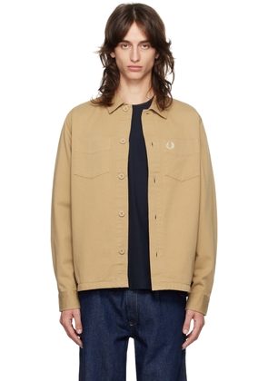 Fred Perry Khaki Twill Overshirt