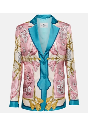 Etro Printed silk blazer