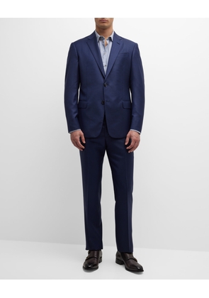 Men's Solid Wool Suit