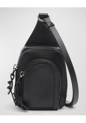 Men's Loubifunk Mini Crossbody Bag in Leather