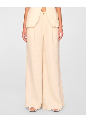 Lucila Pleated Ultra Wide-Leg High Rise Pants