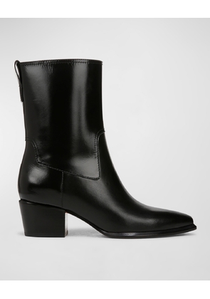 Arlington Western Leather Ankle Boots