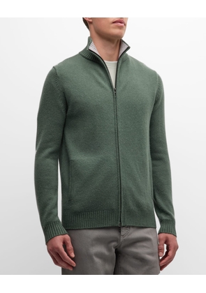 Men's Full-Zip Cashmere Sweater