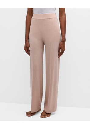 Cashmere Straight-Leg Knit Pants