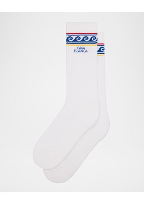 Men's Logo Basketball Crew Socks