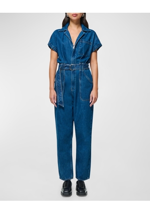 Megg Denim Utility Jumpsuit