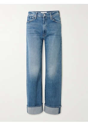 Mother - The Dodger Skimp Cuff High-rise Straight-leg Jeans - Blue - 23,24,25,26,27,28,29,30,31,32