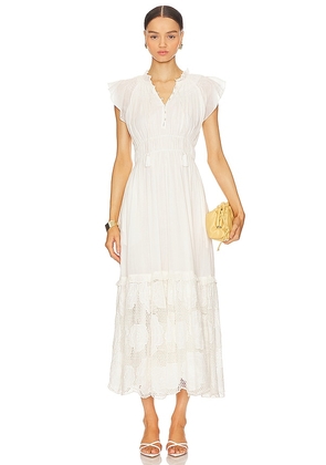 Cleobella Kirsten Maxi Dress in Ivory. Size M, XS.