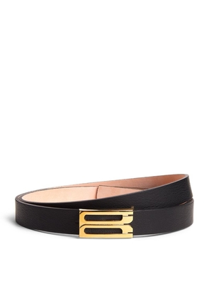 Victoria Beckham Leather Frame Belt