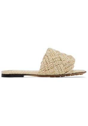 Bottega Veneta Off-White Lido Sandals