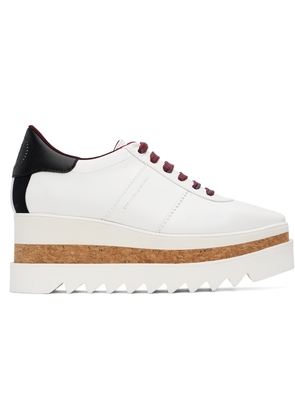 Stella McCartney White Sneak-Elyse Platform Sneakers