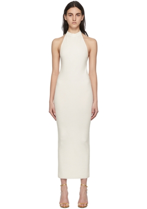 TOM FORD White Rib Knit Halter Dress