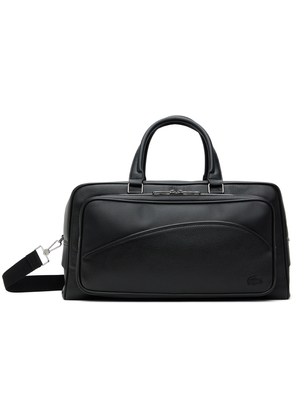 Lacoste Black Angy Leather Duffle Bag