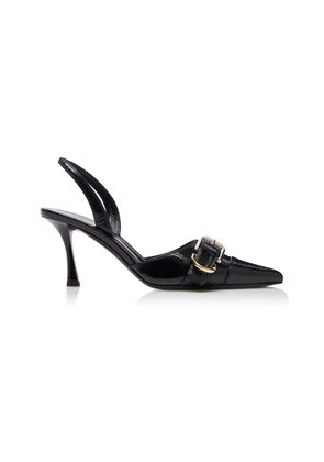 Givenchy - Voyou Leather Slingback Pumps - Black - IT 36 - Moda Operandi