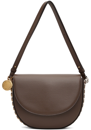 Stella McCartney Brown Frayme Medium Flap Shoulder Bag