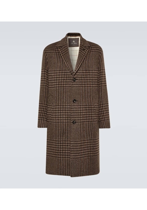 Loro Piana Gibson check jacquard motif coat