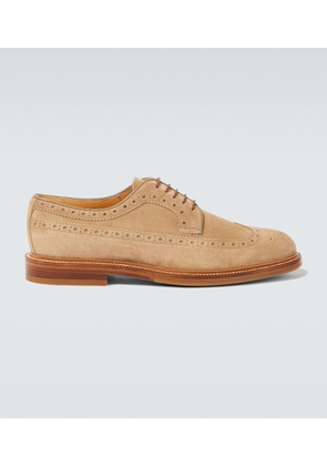 Brunello Cucinelli Suede longwing brogues