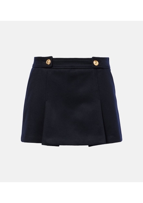 Tom Ford Pleated wool and cashmere miniskirt