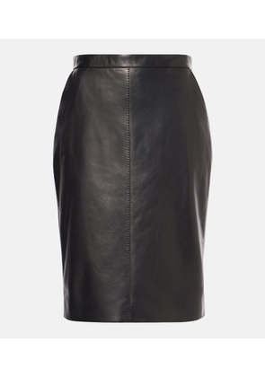 Saint Laurent Leather pencil skirt