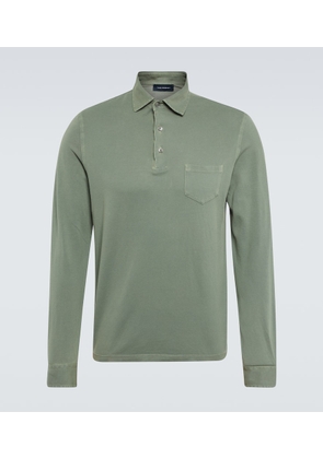 Thom Sweeney Cotton piqué polo shirt