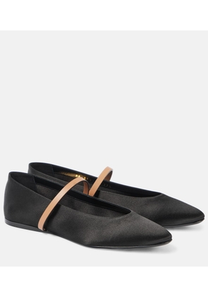 Saint Laurent Gio satin ballet flats