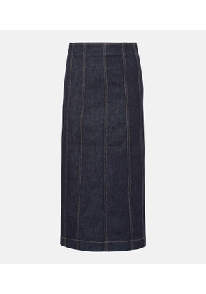 Veronica Beard Fiona denim maxi skirt