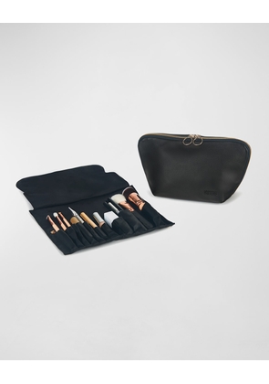 Signature Leather Makeup Bag w/ Organizer