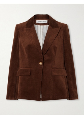 Veronica Beard - Reagan Dickey Cotton-blend Corduroy Blazer - Brown - US0,US2,US4,US6,US8,US10,US12,US14