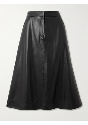 Veronica Beard - Louise Faux Leather Midi Skirt - Black - US0,US2,US4,US6,US8,US10,US12